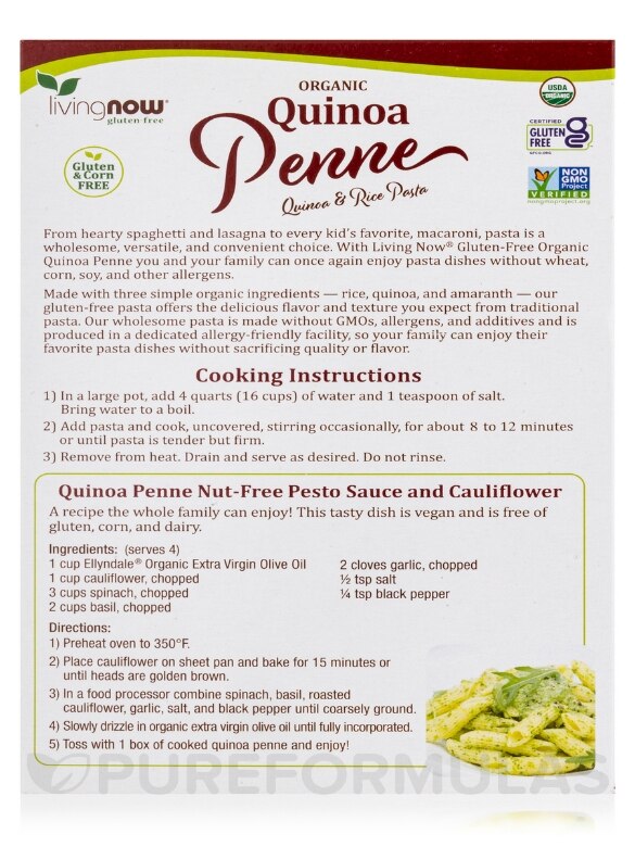 LivingNow™ Gluten-Free Organic Quinoa Penne - 8 oz - Alternate View 6