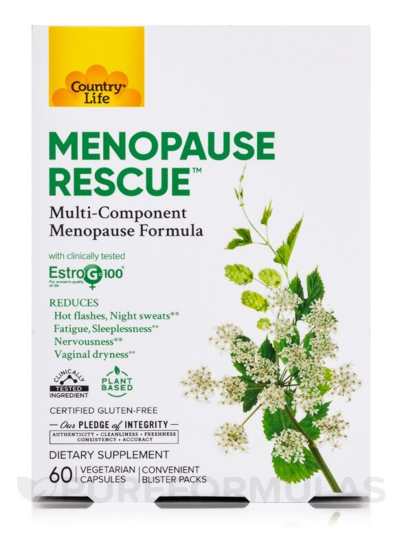Menopause Rescue™ - 60 Vegetarian Capsules - Alternate View 3