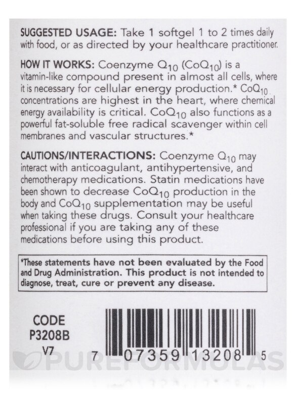 CoQ10 100 mg - 90 Softgels - Alternate View 4