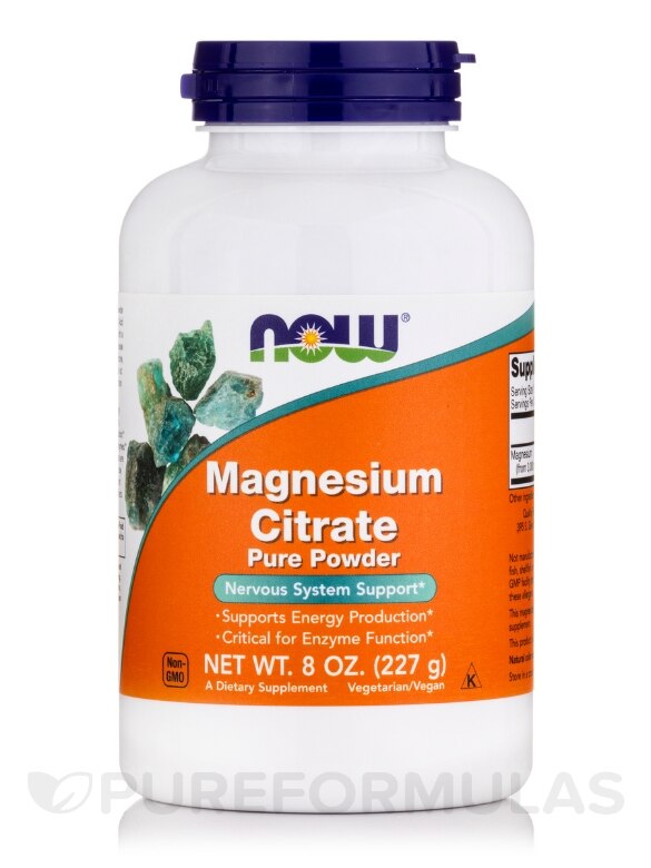 Magnesium Citrate Pure Powder - 8 oz (227 Grams)