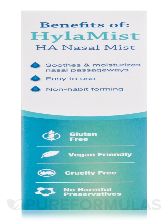 Hylamist - Hyaluronic Acid + Grapefruit Seed Extract for Dry Nose - 2 fl. oz (59 ml) - Alternate View 9