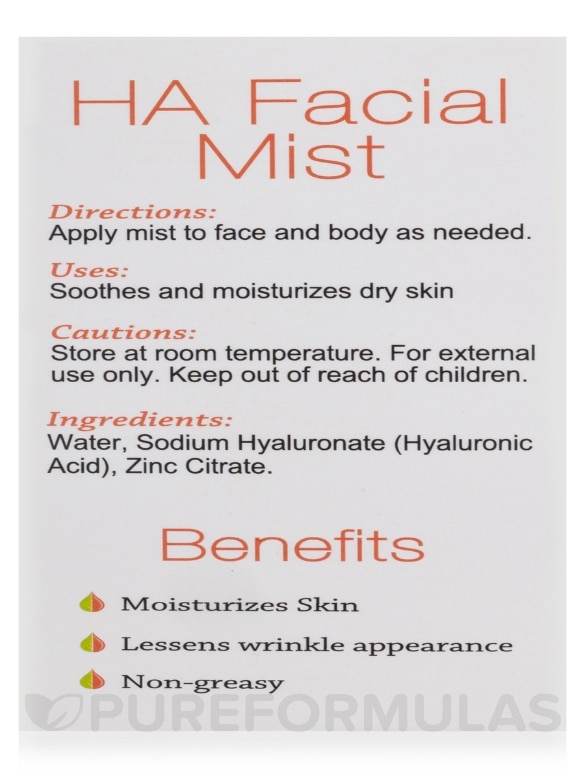 HA Facial Mist - 2 fl. oz (59 ml) - Alternate View 9