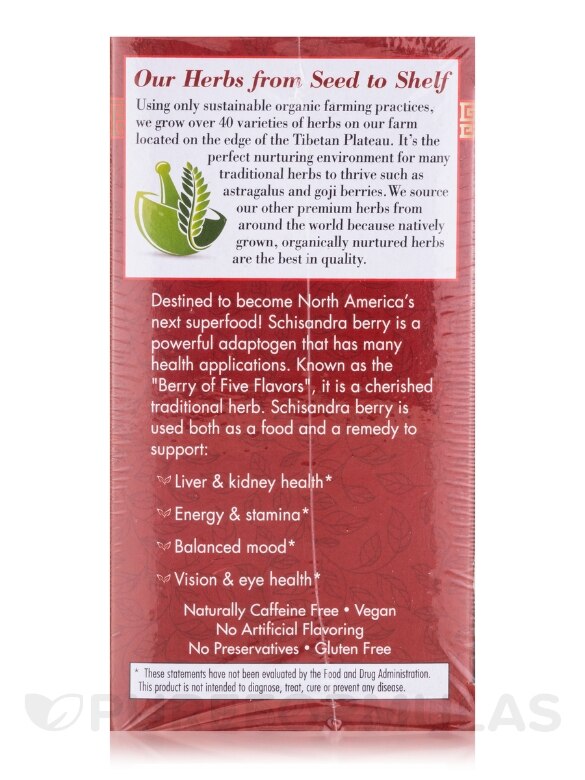 Absolute Schisandra Berry™ Herbal Tea - 20 Tea Bags - Alternate View 4