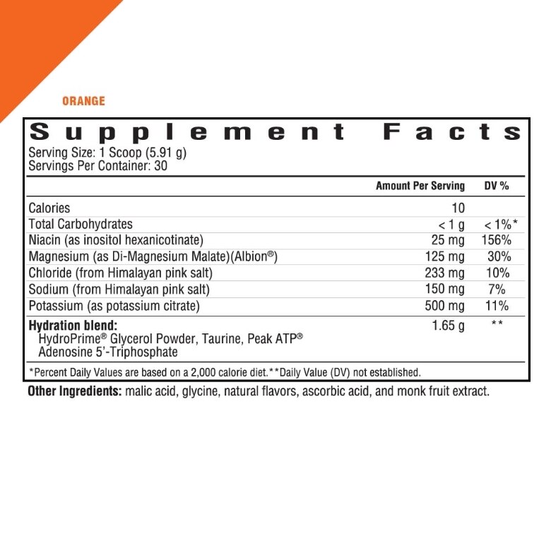 Optimal Electrolyte Powder, Orange Flavor - 8.36 oz (237 Grams) - Alternate View 4