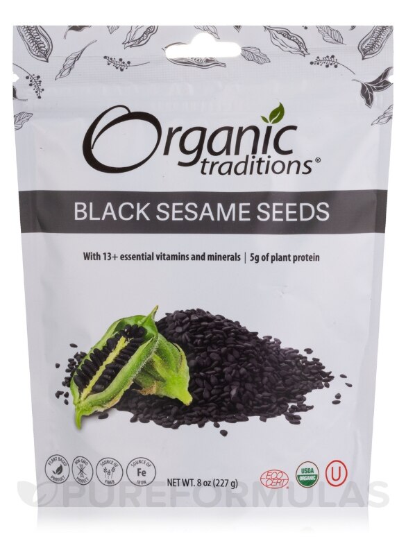 Organic Black Sesame Seeds - 8 oz (227 Grams)