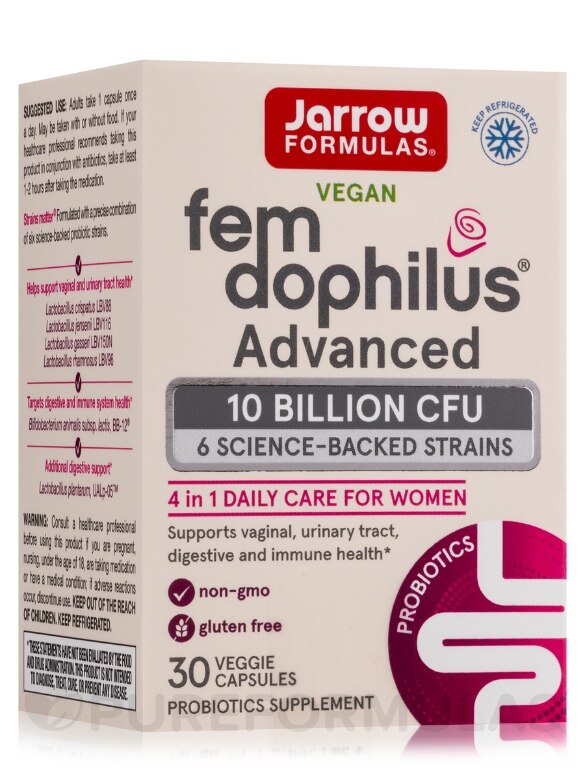 Fem-Dophilus® Advanced - 10 Billion CFU - 30 Veggie Capsules