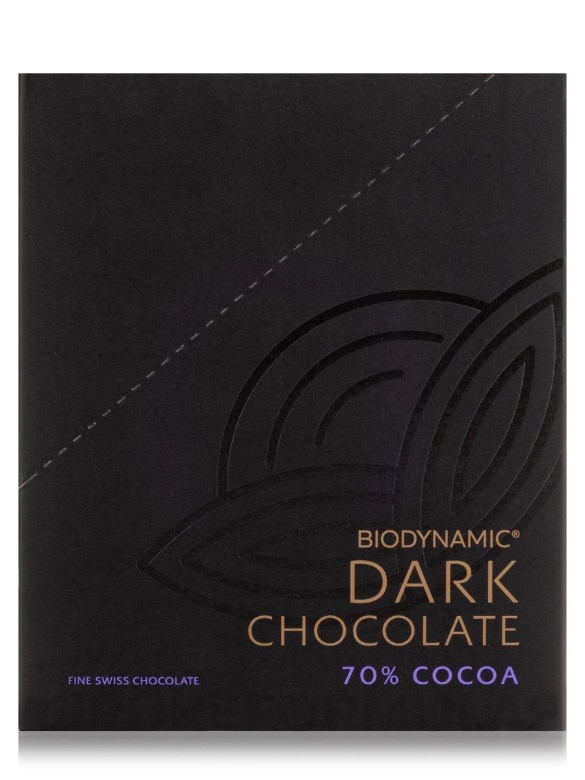Biodynamic® Organic Dark Chocolate Bars - 70% Cocoa - 1 Box of 12 Bars - Alternate View 4