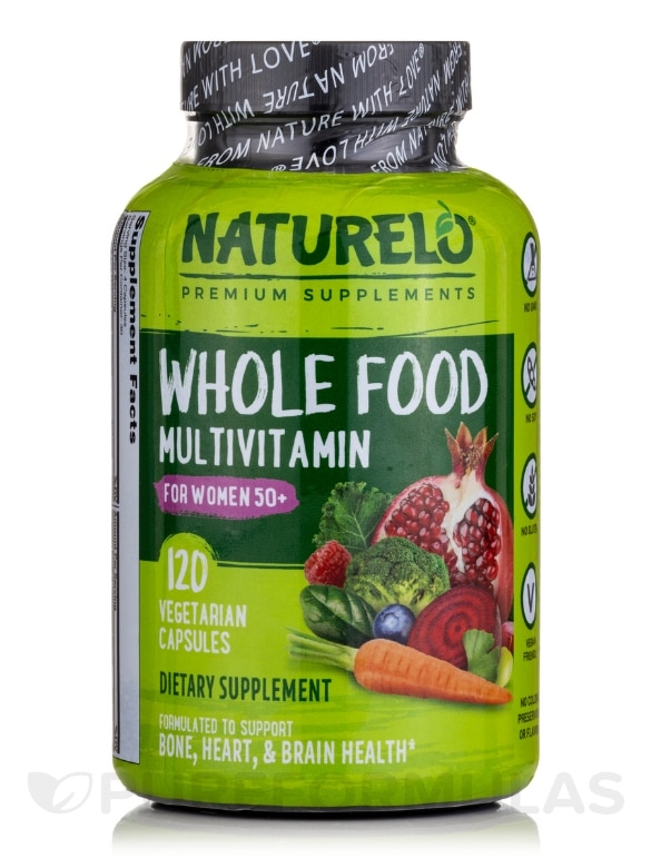 Whole Food Multivitamin for Women 50+ - 120 Vegetarian Capsules