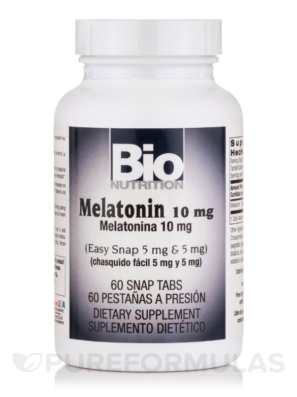 Melatonin 10 mg - 60 Tablets - Alternate View 2