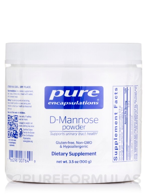 D-Mannose Powder - 3.5 oz (100 Grams)