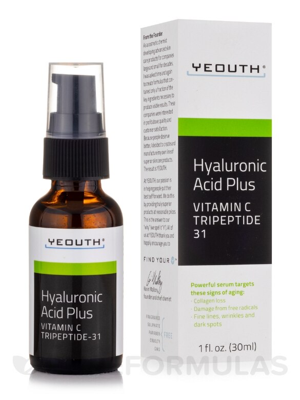 Hyaluronic Acid Plus with Vitamin C, Tripeptide 31 - 1 fl. oz (30 ml) - Alternate View 1