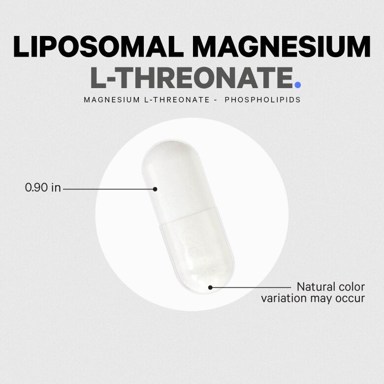 Liposomal Magnesium L-Threonate - 90 Capsules - Alternate View 7