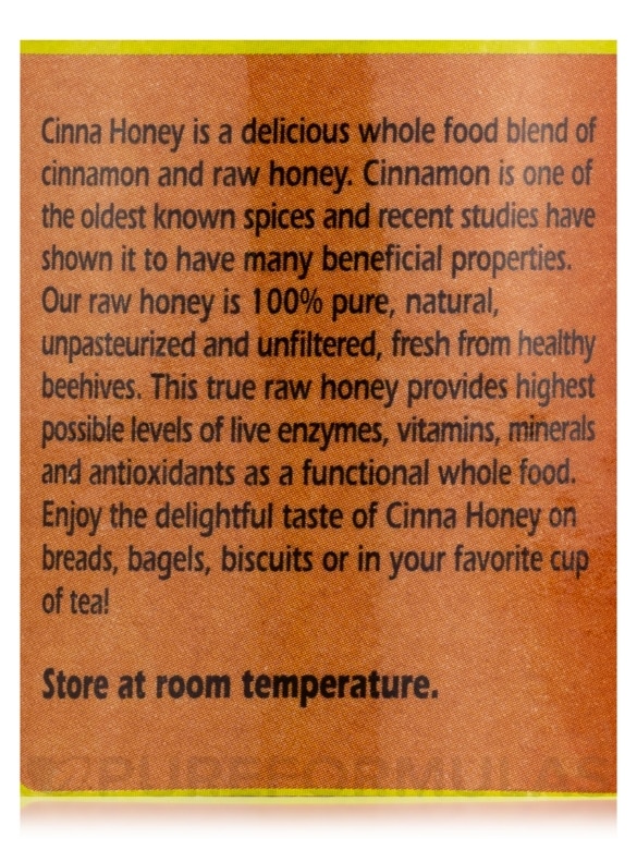 Raw Cinna Honey - 13.5 oz (383 Grams) - Alternate View 4