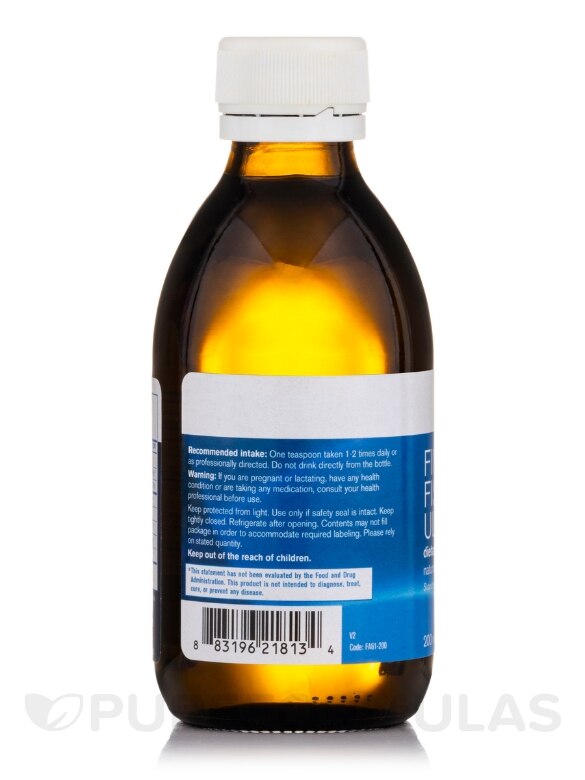 Finest Pure Fish Oil Ultra Liquid, Natural Orange Flavor - 6.8 fl. oz (200 ml) - Alternate View 2
