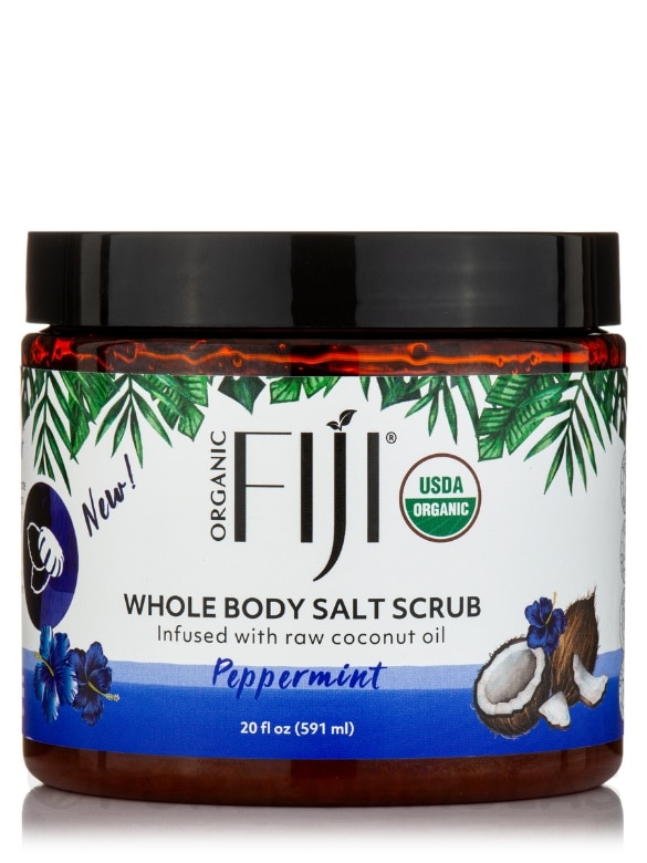 Certified Organic Whole Body Coconut Oil Infused Salt Scrub
