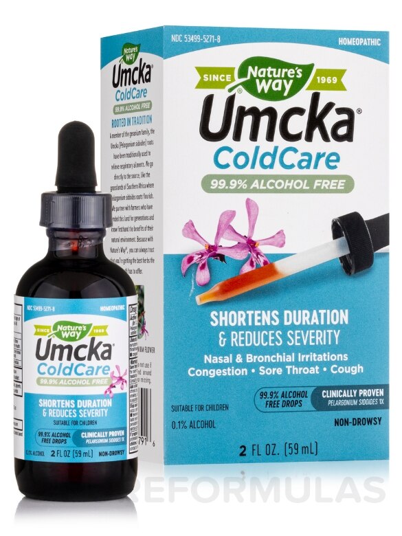 Umcka ColdCare 99.9% Alcohol-Free Drops - 2 fl. oz (59 ml) - Alternate View 1