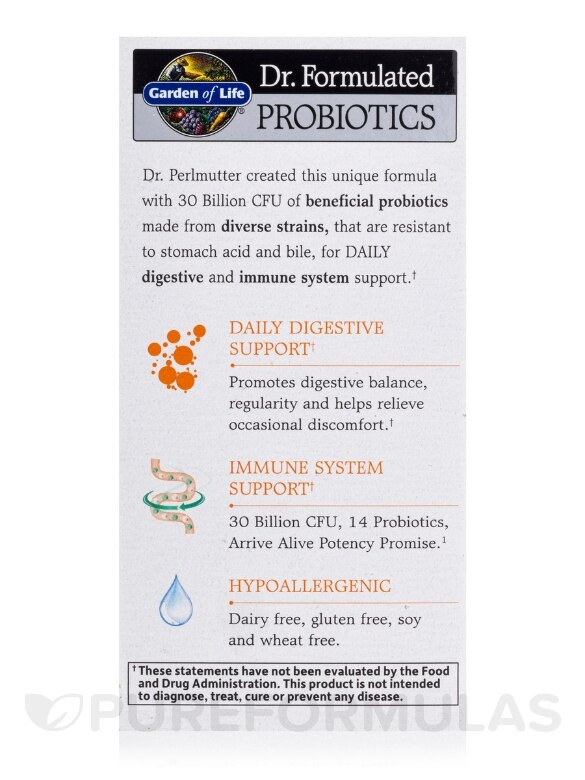 Dr. Formulated Probiotics Once Daily - 30 Vegetarian Capsules - Alternate View 6