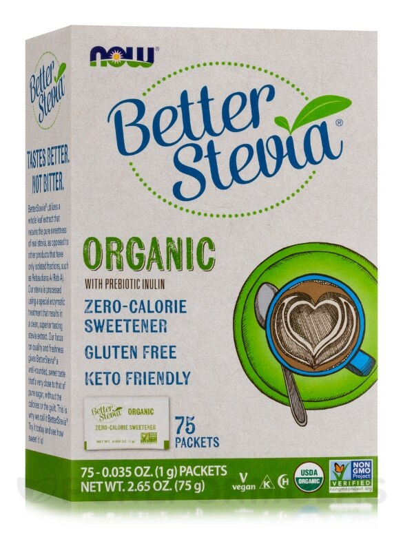 Better Stevia® Packets, Organic - Box of 75 Packets