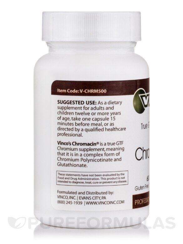 Chromacin® GTF - 60 Tablets - Alternate View 2
