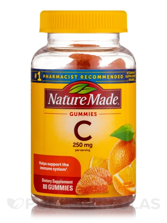 Adult Gummies Vitamin C (Orange Flavor) - 80 Gummies