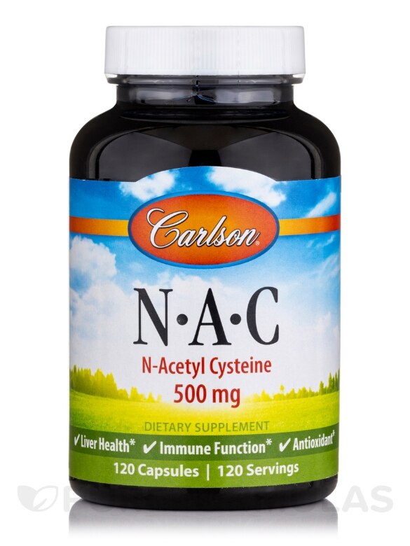 NAC (N-Acetyl Cysteine) 500 mg - 120 Capsules