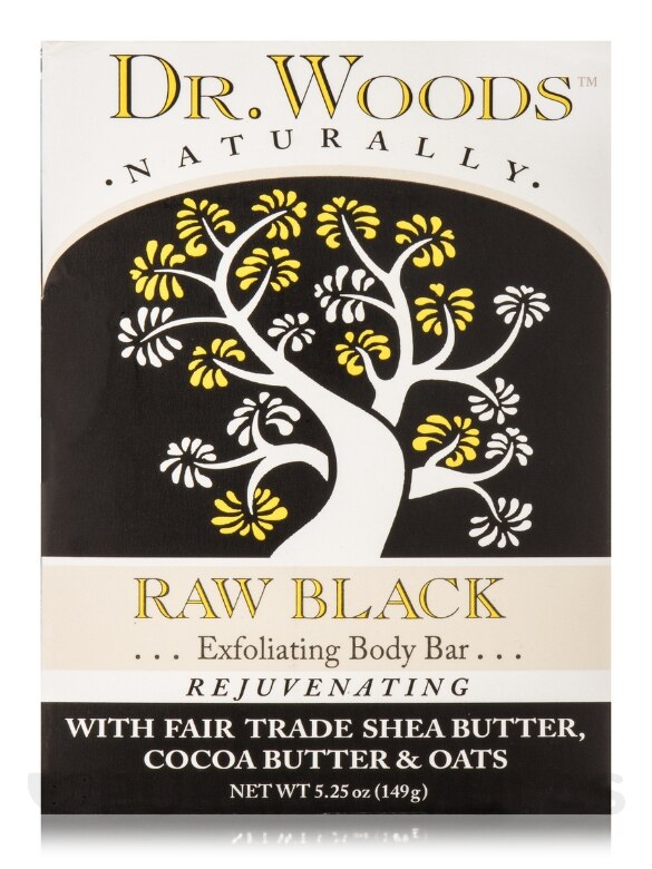 Bar Soap - Raw Black Exfoliating Body Bar - 5.25 oz (149 Grams) - Alternate View 2