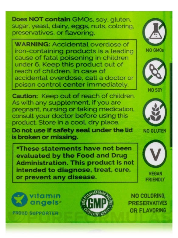 Iron with Vitamin C - 90 Vegetable Capsules - Alternate View 6