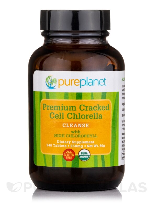 Premium Cracked Cell Chlorella 250 mg - 240 Tablets