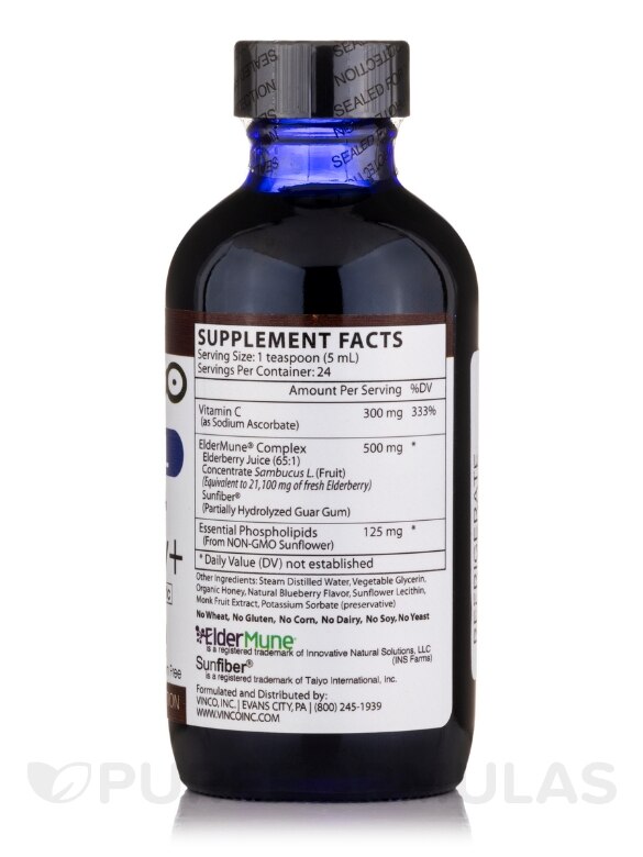 Elderberry + (Liposomal) - 4 fl. oz (120 ml) - Alternate View 1