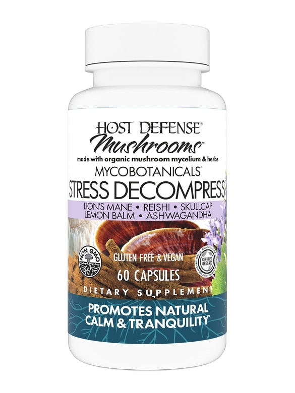 MycoBotanicals® Stress Decompress® - 60 Vegetarian Capsules - Alternate View 6