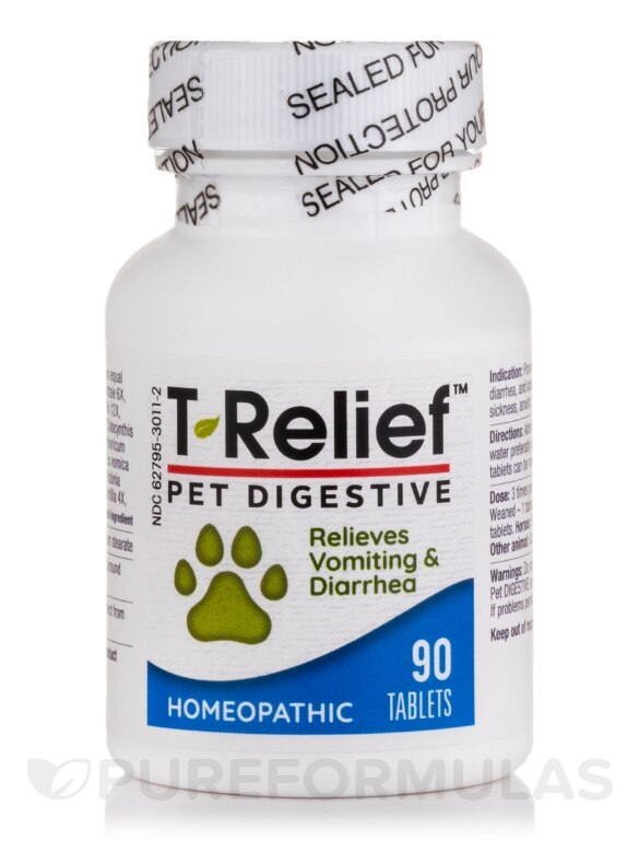 T-Relief™ Pet Digestive Tablets - 90 Tablets - Alternate View 2