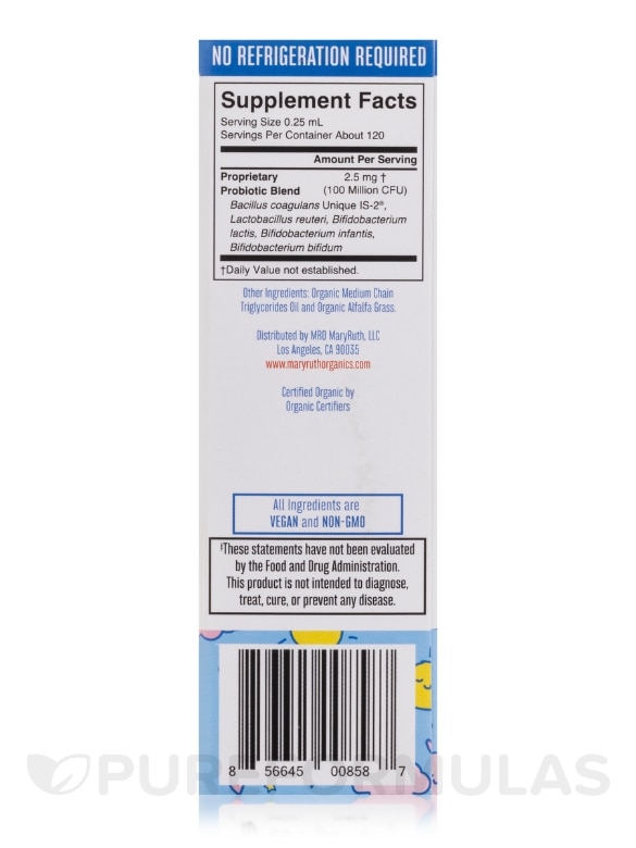 Liquid Probiotic for Infants, Unflavored - 1 fl. oz (30 ml) - Alternate View 4