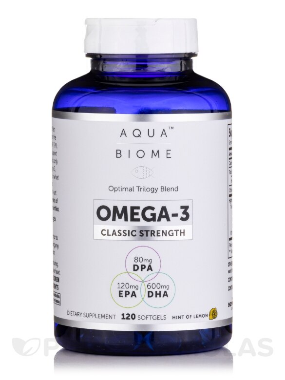 Aqua Biome™ Omega-3 Fish Oil Classic Strength - 120 Softgels - Alternate View 2