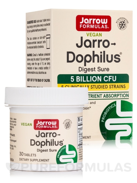 Jarro-Dophilus® Digest Sure - 30 Tablets - Alternate View 1