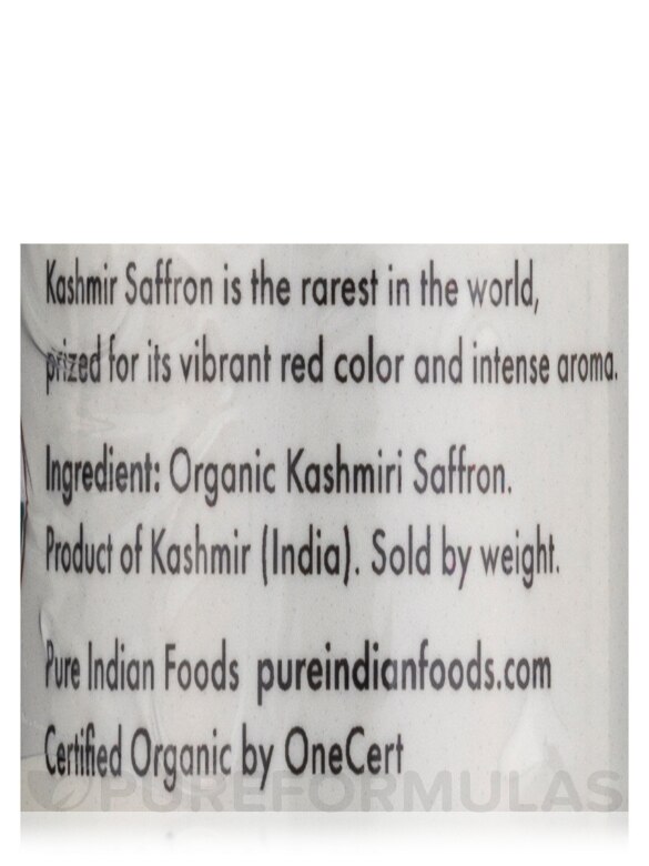Organic Kashmiri Saffron - 2 Grams - Alternate View 3