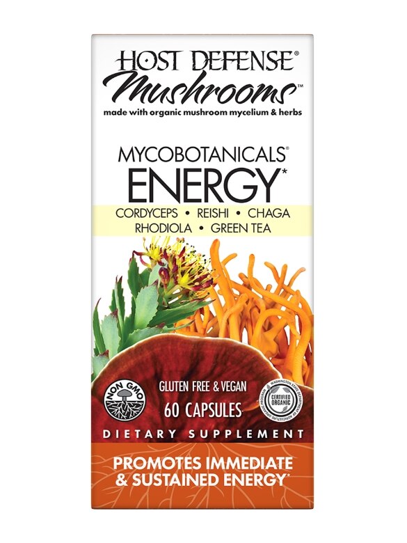 MycoBotanicals® Energy - 60 Vegetarian Capsules - Alternate View 2