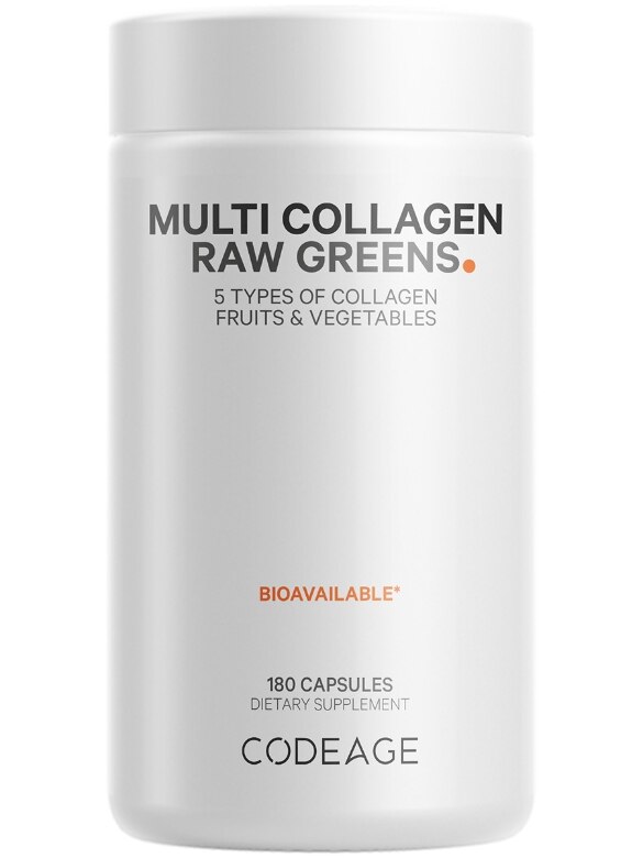 Codeage Multi Collagen Raw Greens - 180 Capsules