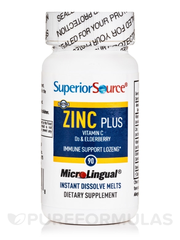 Zinc Plus - 90 MicroLingual® Melts - Alternate View 2
