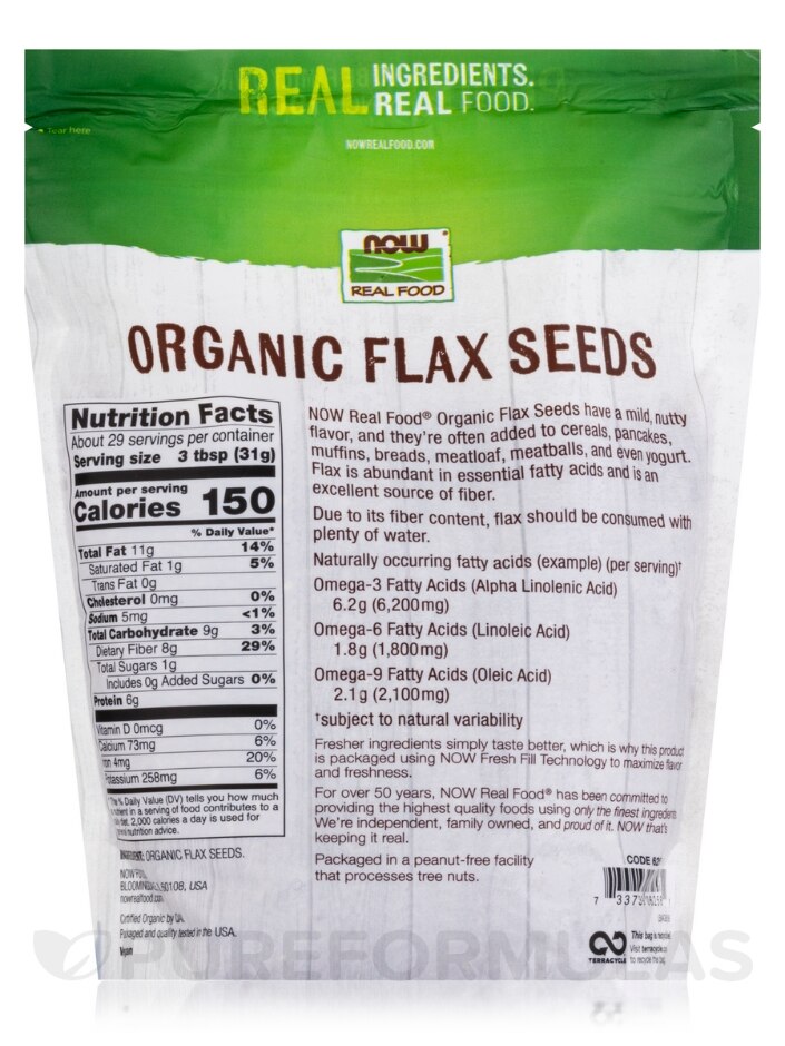 Nutrition Facts of Flax Seeds
