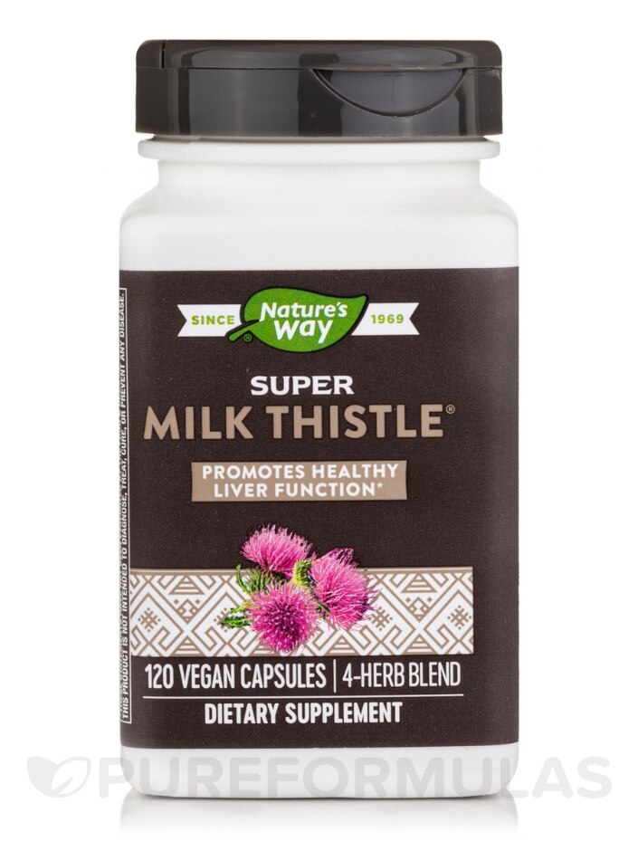 Super Milk Thistle - 120 Vegan Capsules - Nature's Way | PureFormulas