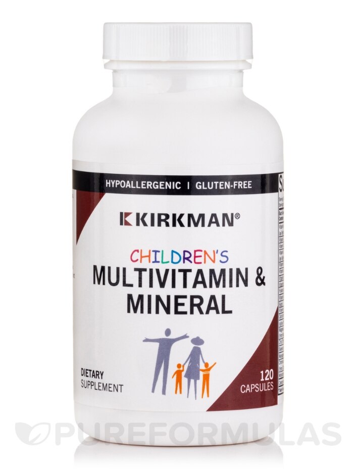 Children's Multivitamin Mineral - 120 Capsules - Kirkman | PureFormulas