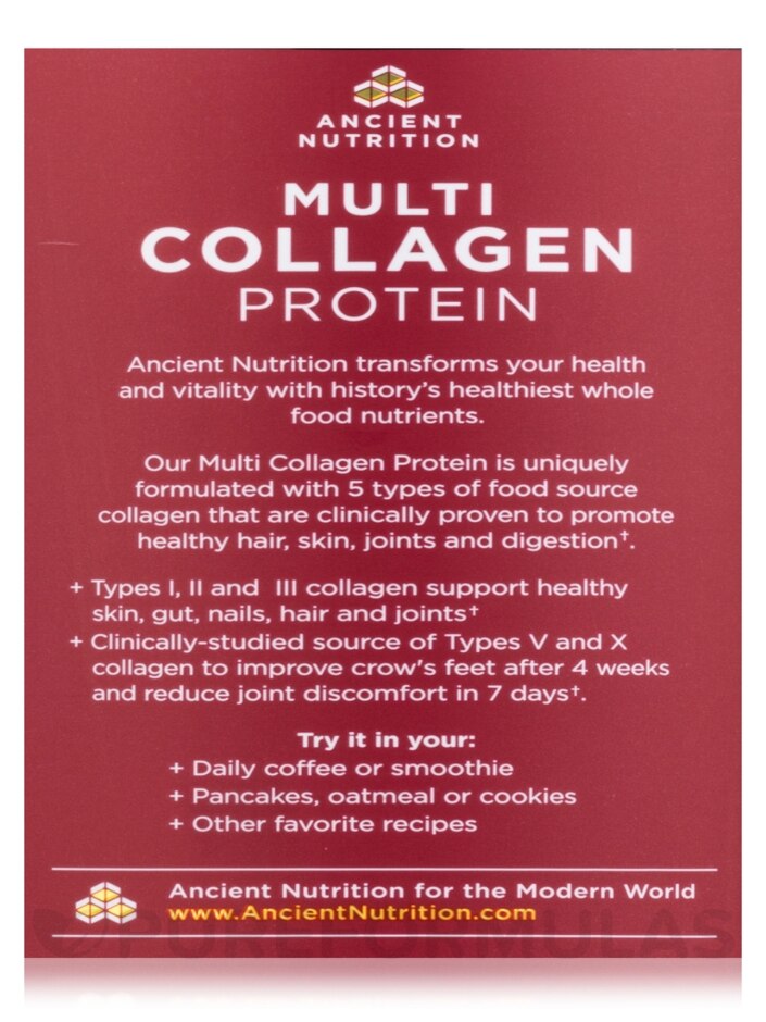 Multi Collagen Protein - Pure - 21.38 oz (606 Grams) - Ancient Nutrition |  PureFormulas