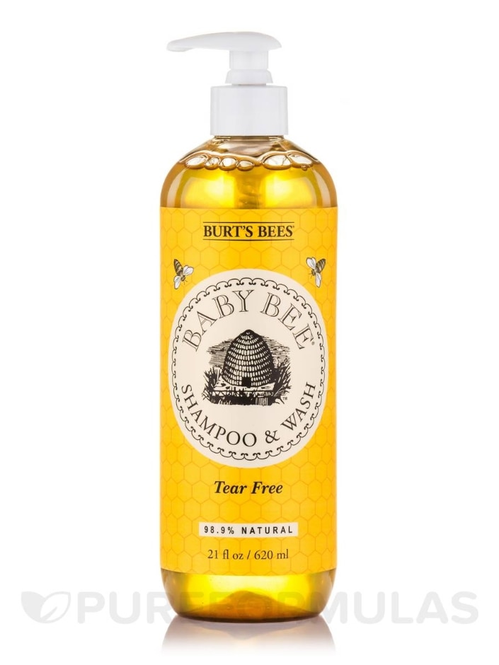 Baby Bee® Shampoo & Wash, Tear-Free - 21 fl. oz (620 ml) - Burt's Bees |  PureFormulas