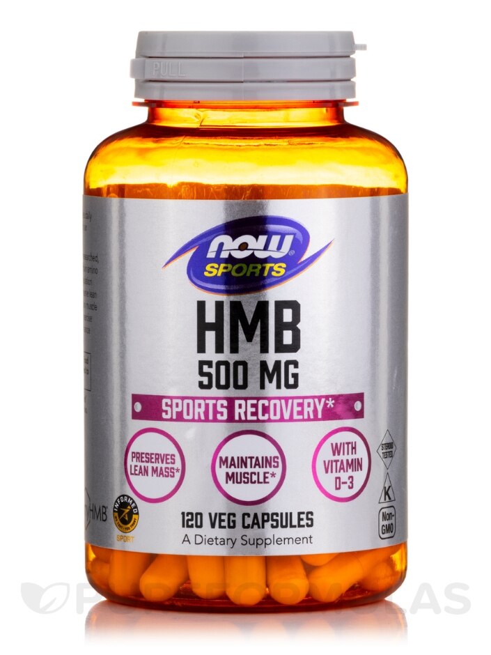 NOW® Sports - HMB 500 mg - 120 Veg Capsules - NOW | PureFormulas