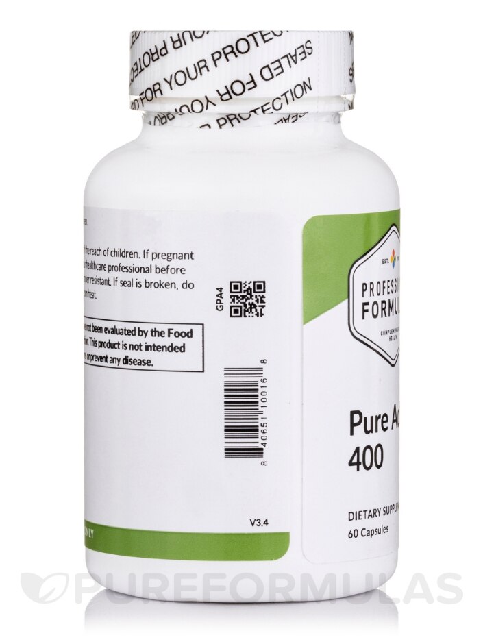 Pure Adrenal 400 - 60 Capsules - Professional Formulas | PureFormulas