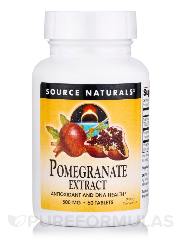 Pomegranate Extract 500 mg - 60 Tablets - Source Naturals | PureFormulas