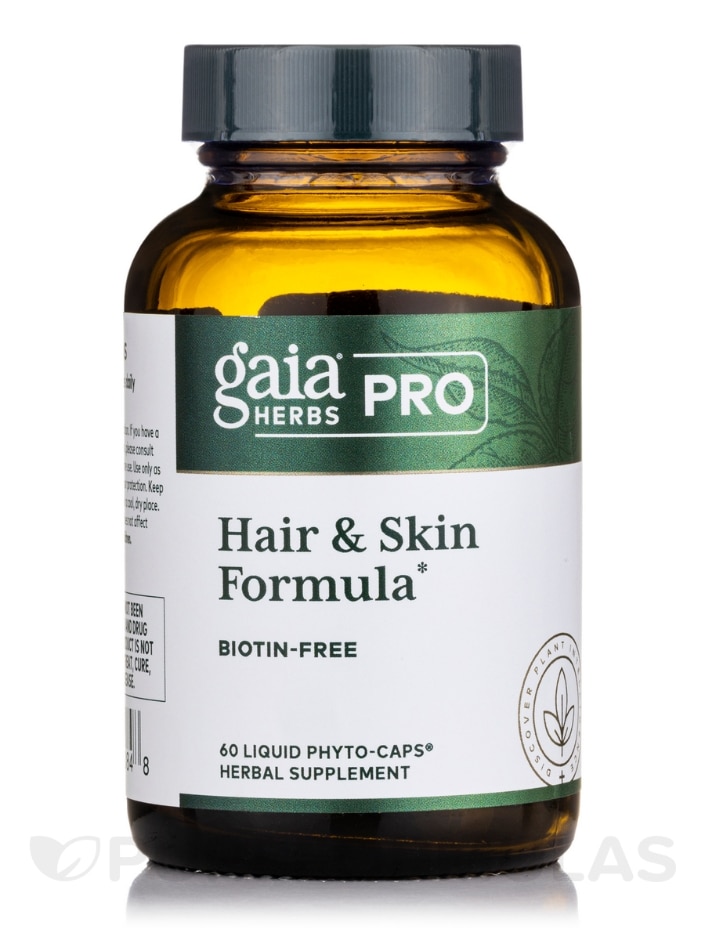 Hair & Skin Formula (formerly Skin and Nail Support) - 60 Liquid Phyto-Caps  - Gaia Herbs Professional Solutions | PureFormulas