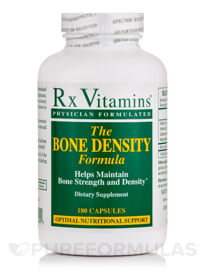 Bone Density Formula - 180 Capsules - Rx Vitamins | PureFormulas