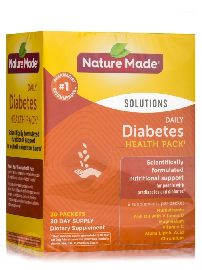 Daily Diabetes Health Pack - 30 Packets - Nature Made | PureFormulas
