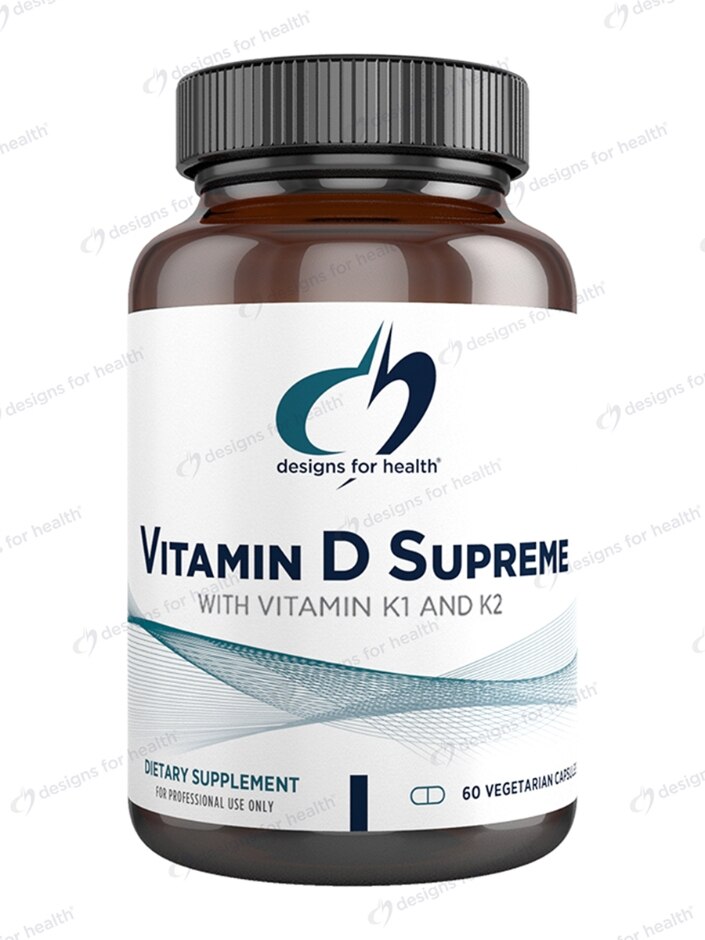 Vitamin D Supreme with Vitamin K1 and K2 - Designs for Health | PureFormulas